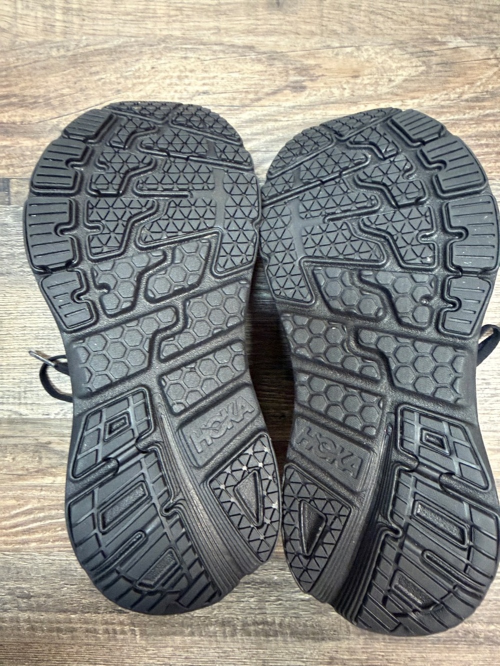 Hoka One One Bondi LTR Ortholite Neutral Black Leather Shoe Size 8.5 - Picture 7 of 9